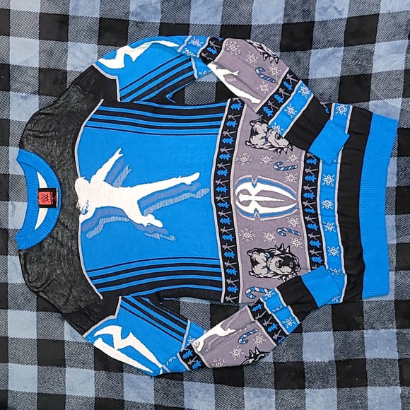 WWE. Roman Reigns. ITS MY YARD.  Holiday sweater. Men's size Large - Picture 1 of 13